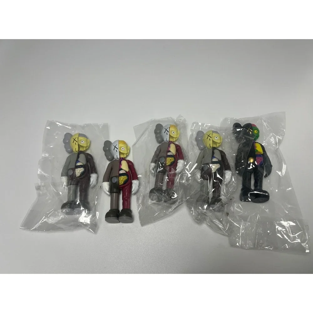 KAWS Style The Kimpsons Vinyl Figures Set of 5 Dissected Art Toys 4 Inch